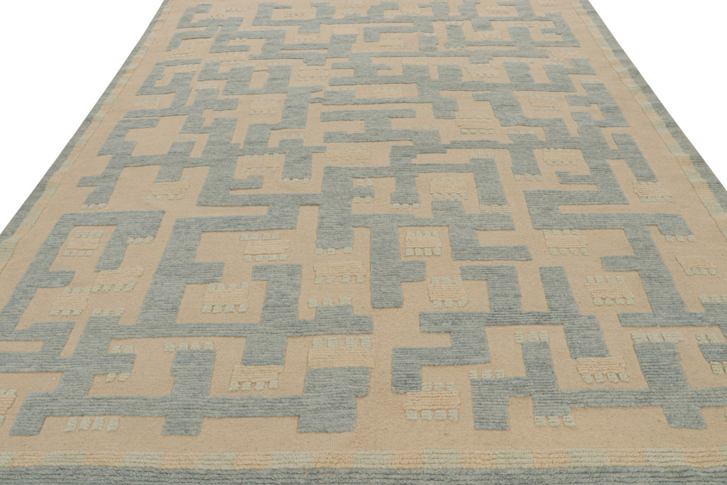 Scandinavian Rug with Geometric Patterns