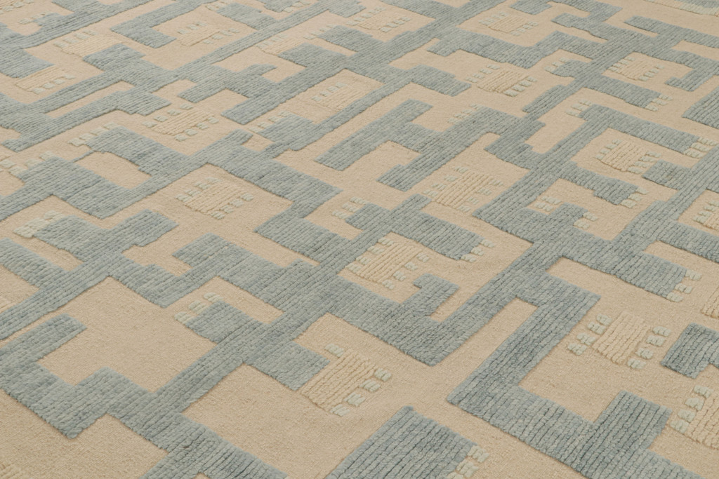 Scandinavian Rug with Geometric Patterns