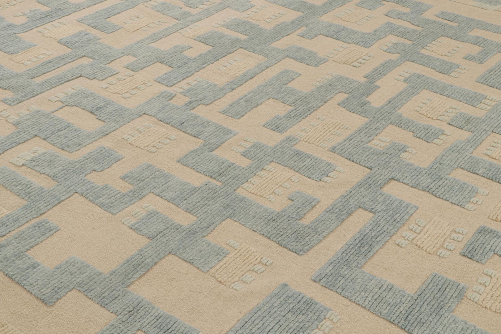 Scandinavian Rug with Geometric Patterns