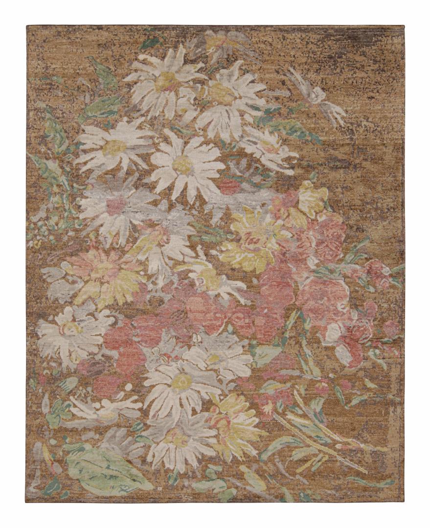 Distressed style Floral rug