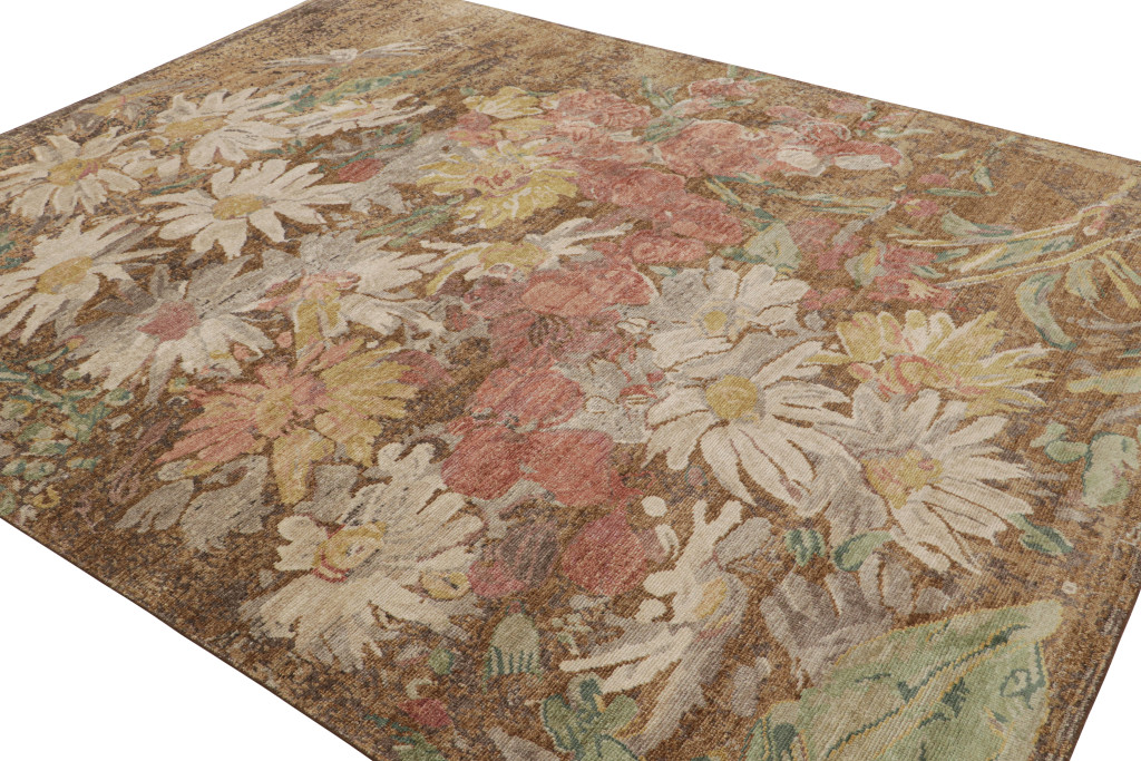 Distressed style Floral rug