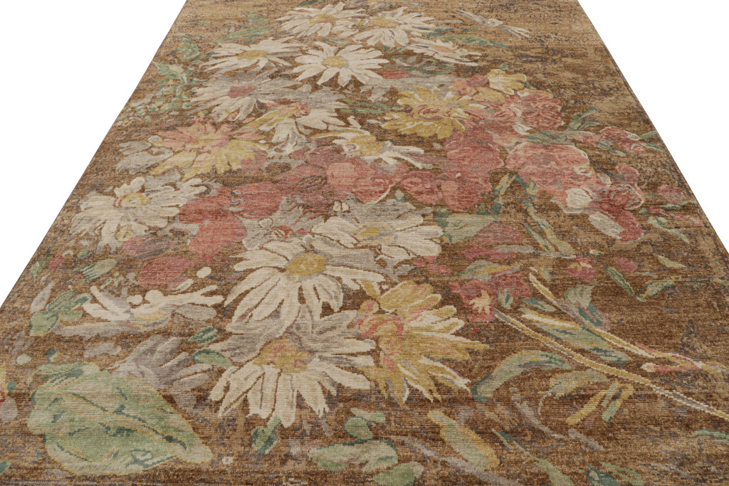 Distressed style Floral rug