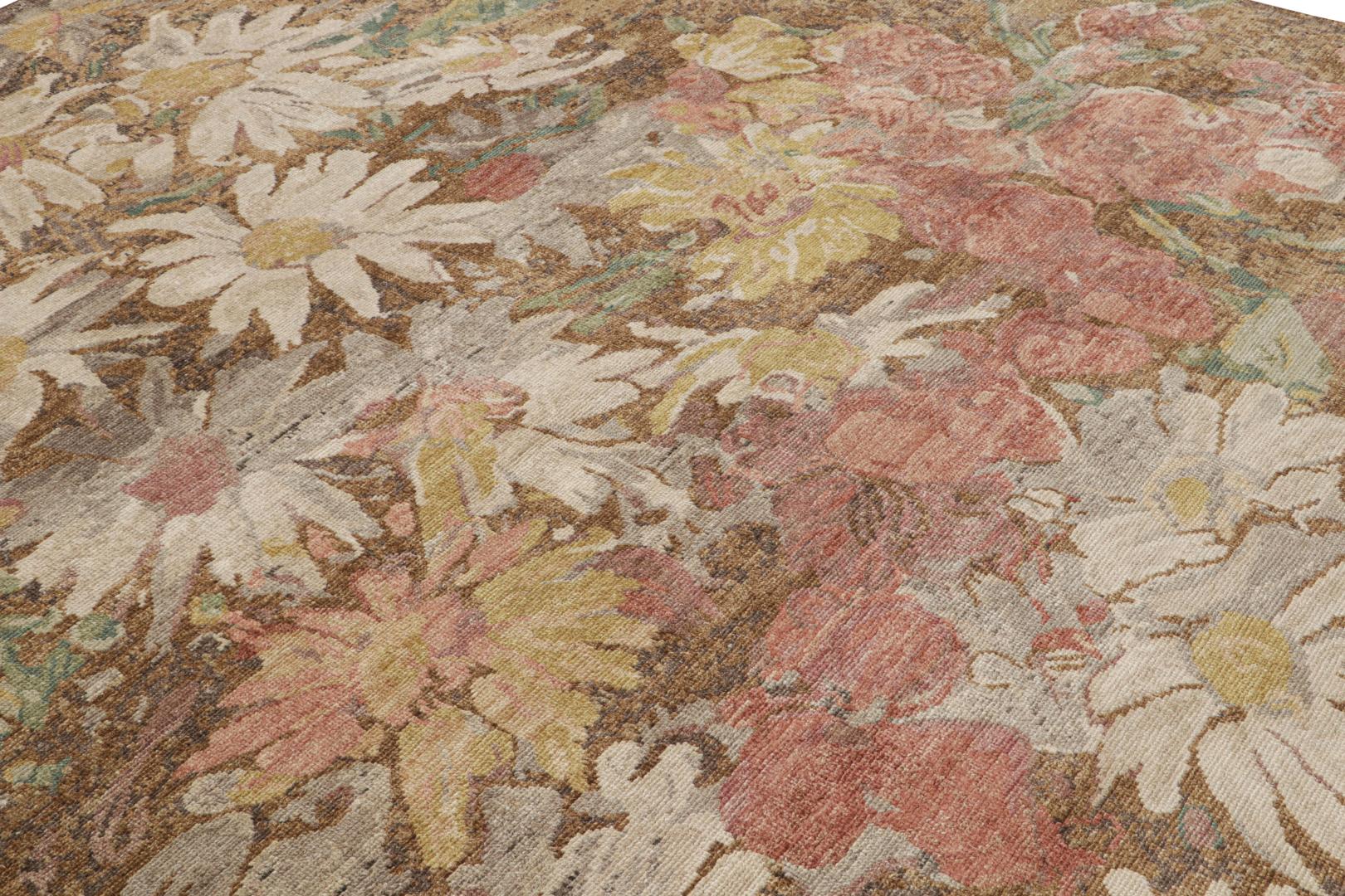 Distressed style Floral rug
