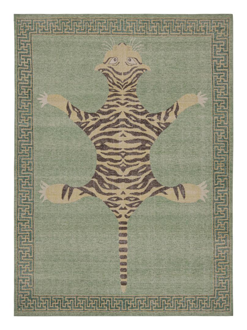 Modern Tiger Skin Pictorial Rug