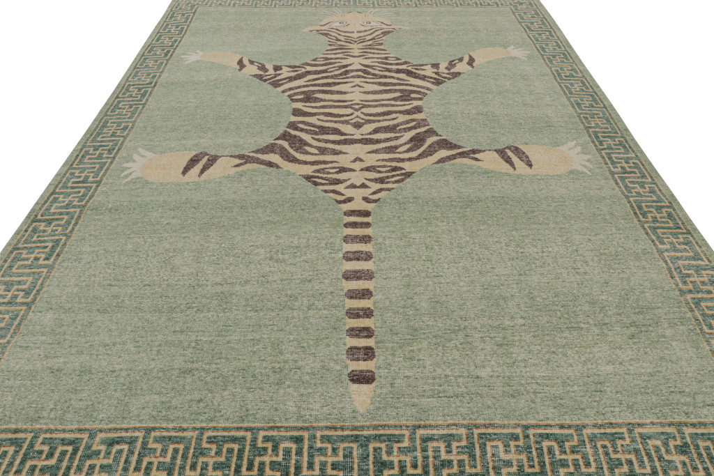 Modern Tiger Skin Pictorial Rug