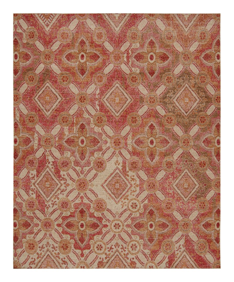 Distressed style Geometric rug