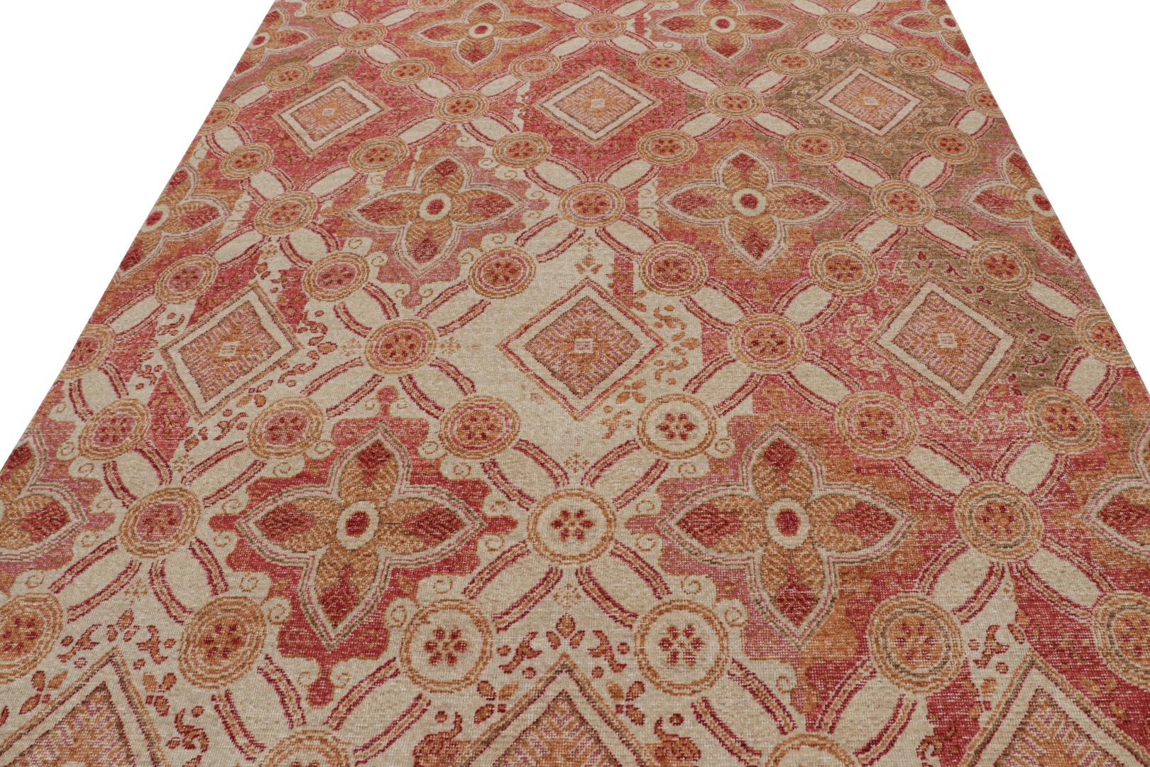 Distressed style Geometric rug