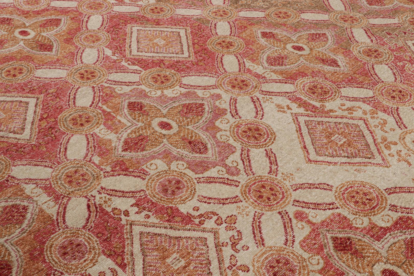 Distressed style Geometric rug