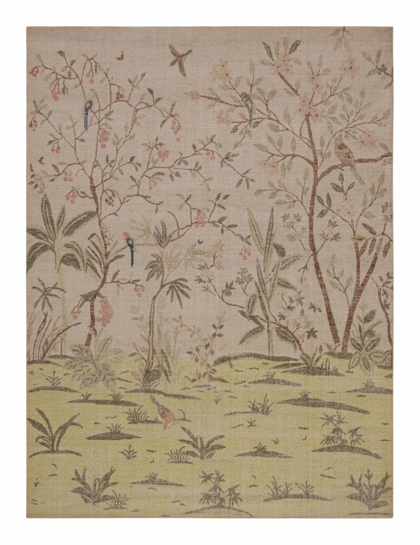 Distressed style Pictorial rug