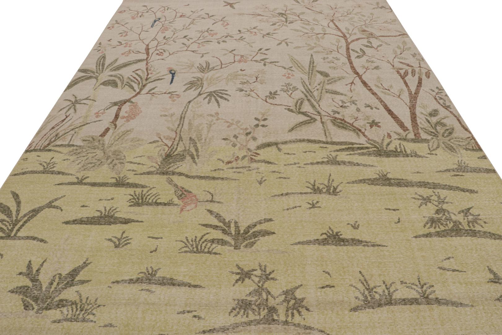 Distressed style Pictorial rug