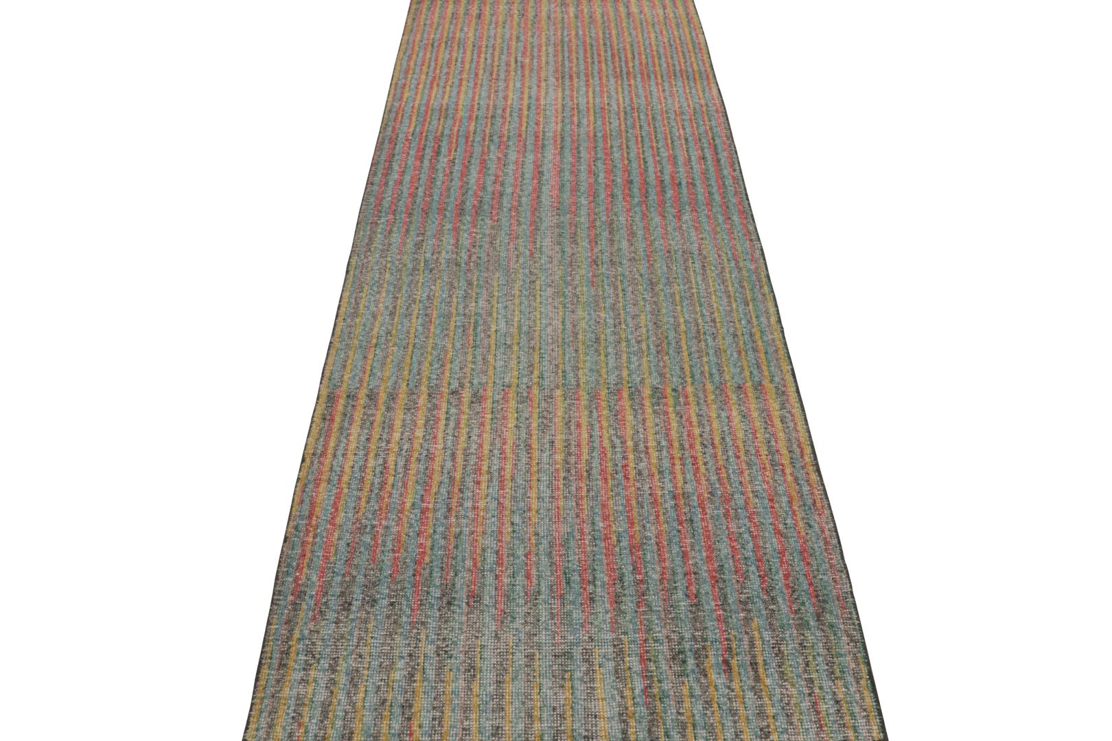 Contemporary Abstract Runner Rug