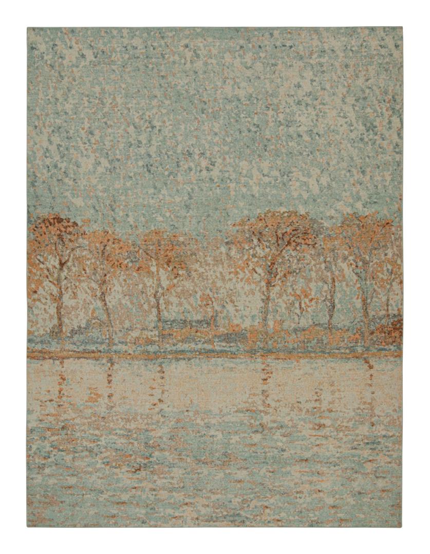 Distressed style Pictorial rug