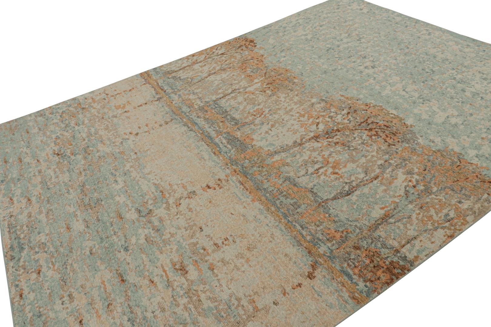Distressed style Pictorial rug