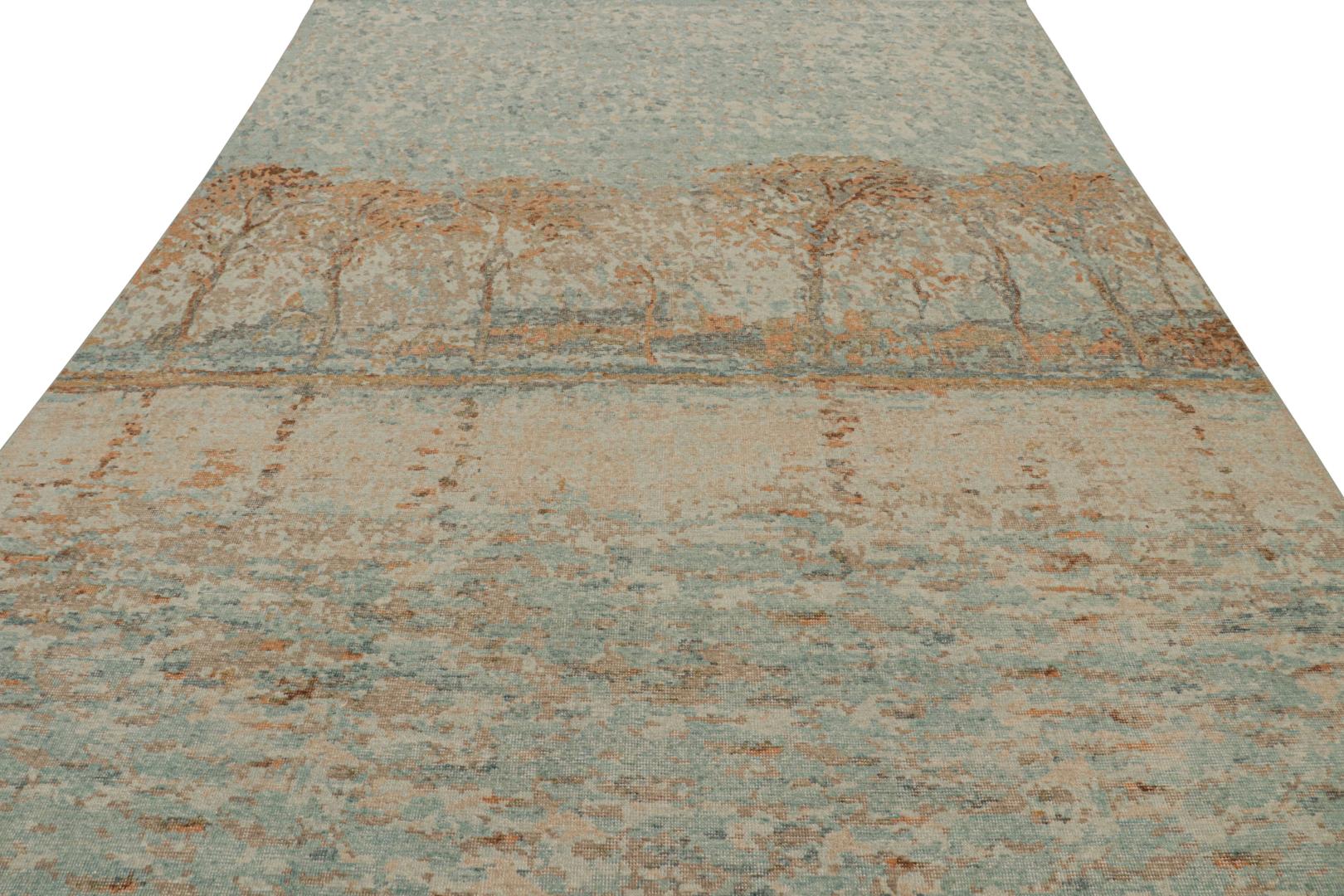 Distressed style Pictorial rug