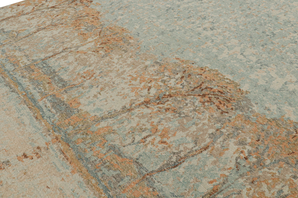 Distressed style Pictorial rug