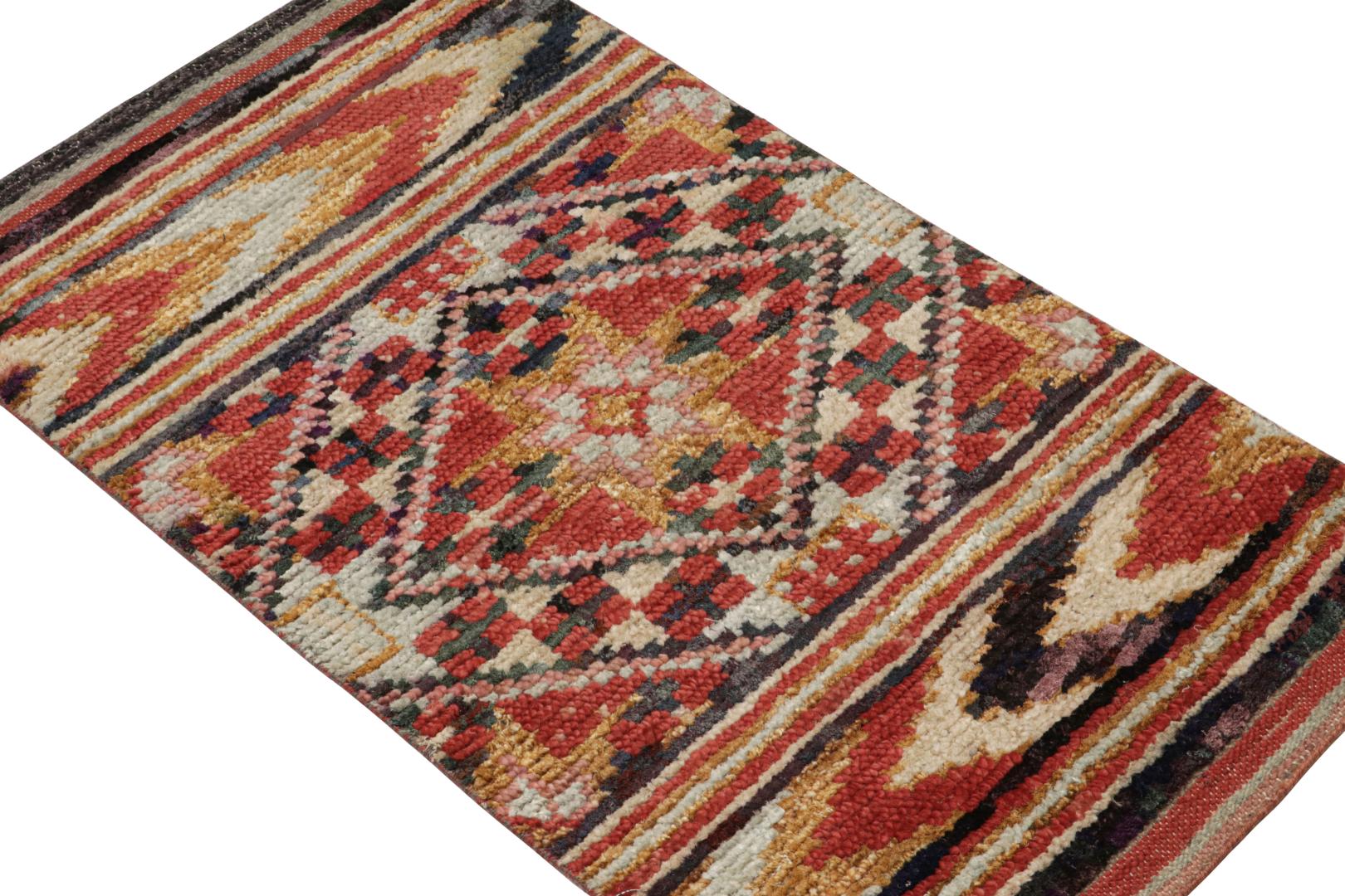 Moroccan Rug with Berber Geometric Patterns