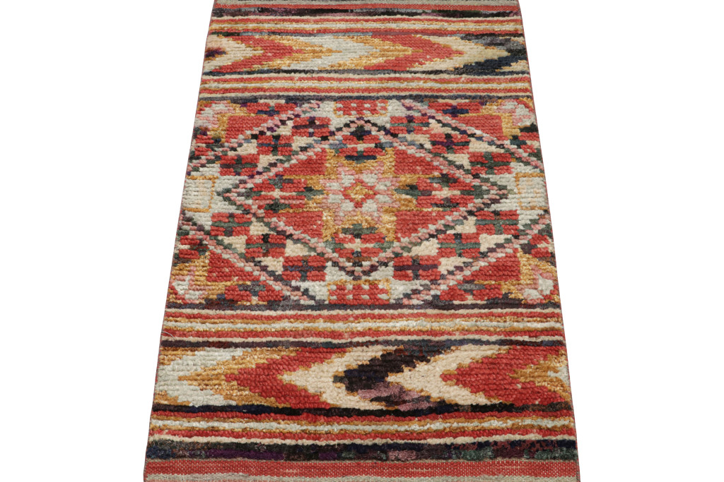 Moroccan Rug with Berber Geometric Patterns