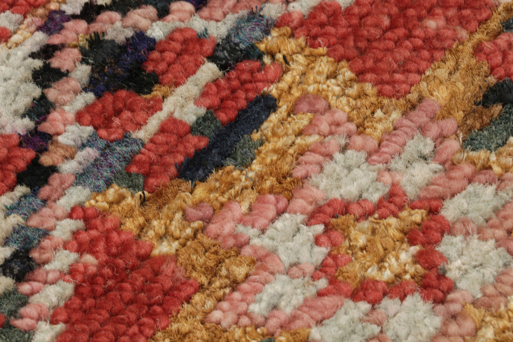 Moroccan Rug with Berber Geometric Patterns