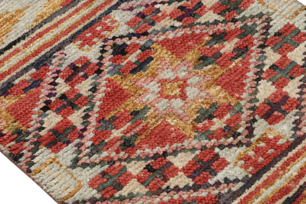 Moroccan Rug with Berber Geometric Patterns
