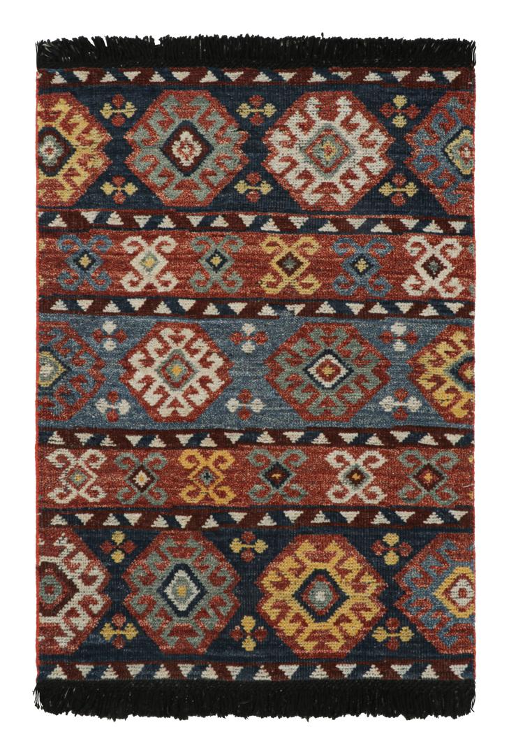 Turkish-Inspired Rug with Geometric Pattern