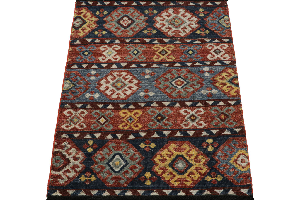 Turkish-Inspired Rug with Geometric Pattern