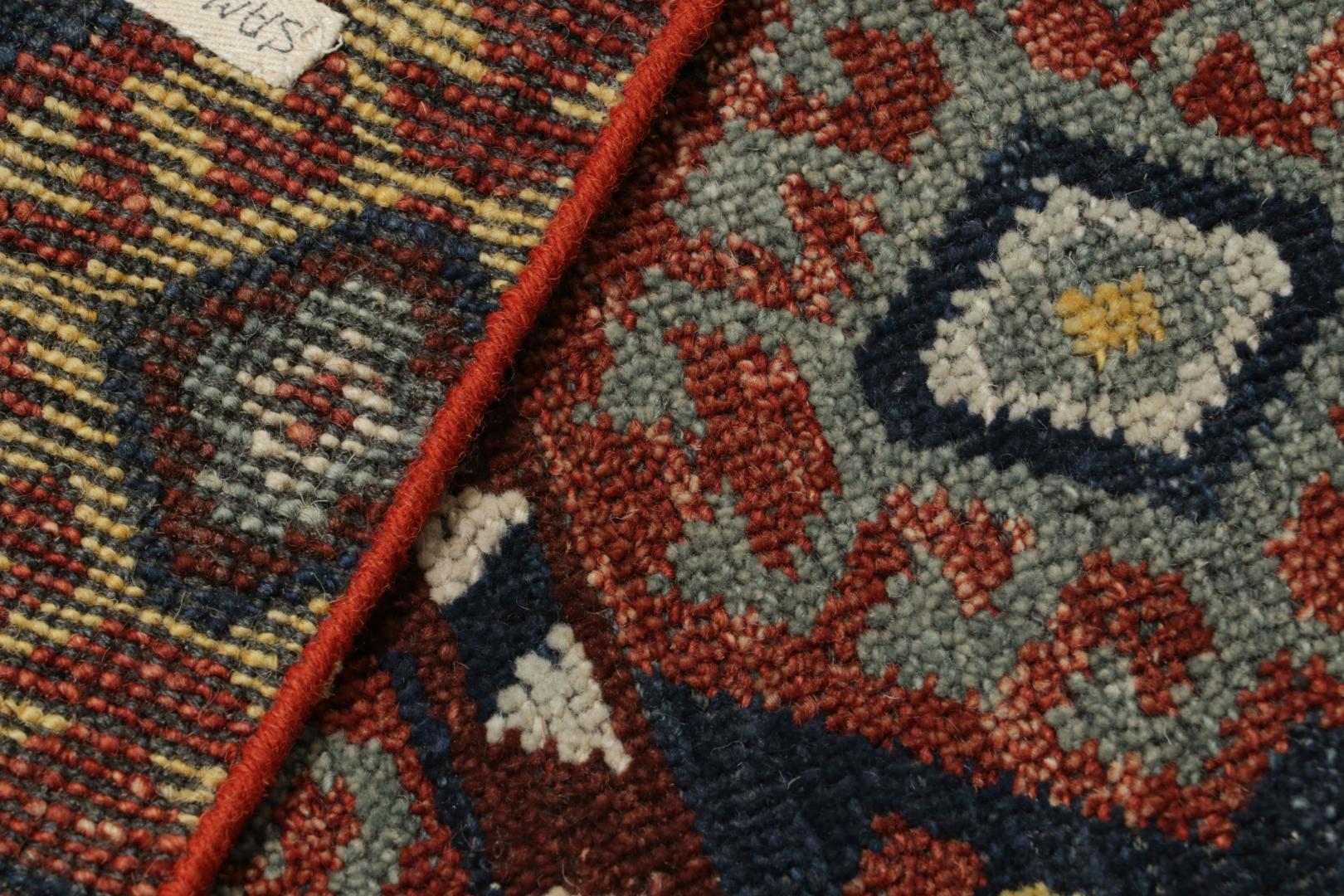 Turkish-Inspired Rug with Geometric Pattern