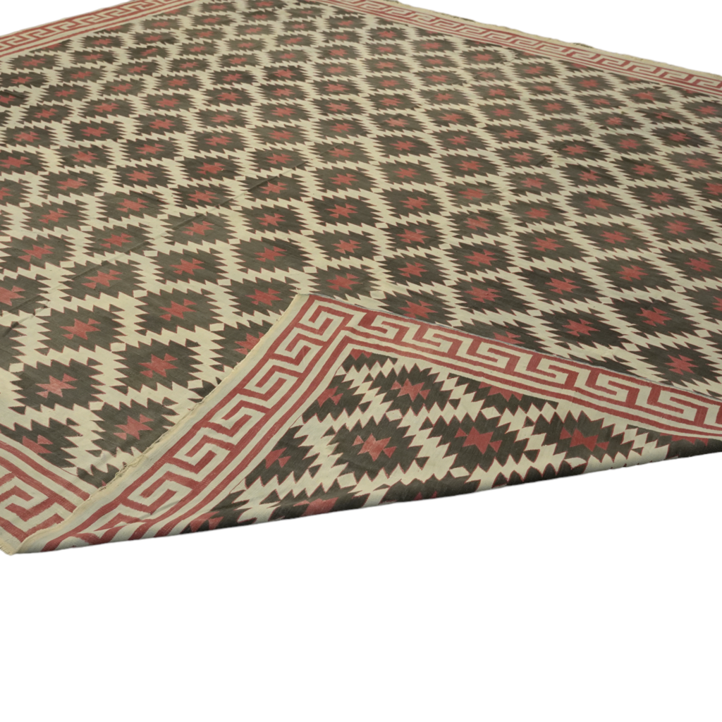 Vintage Dhurrie Square Rug