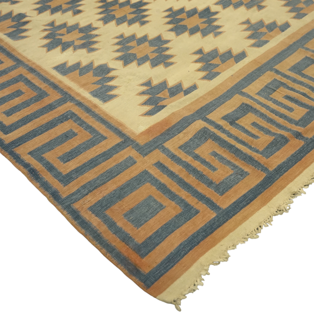 Vintage Dhurrie Square Rug