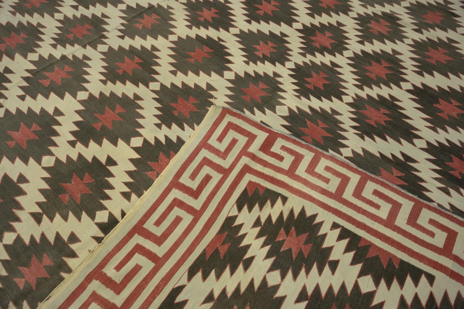 Vintage Dhurrie Square Rug