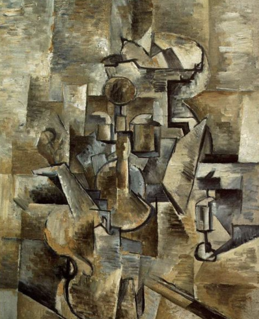 “Violin and Candlestick” by Georges Braque