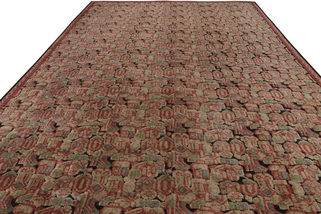 Antique Axminster English Art Deco Rug