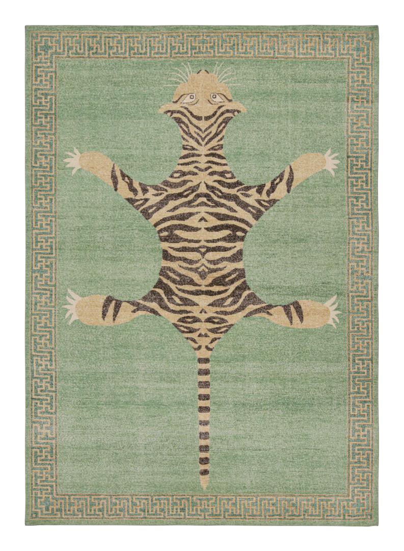 Modern Tiger Pictorial Rug