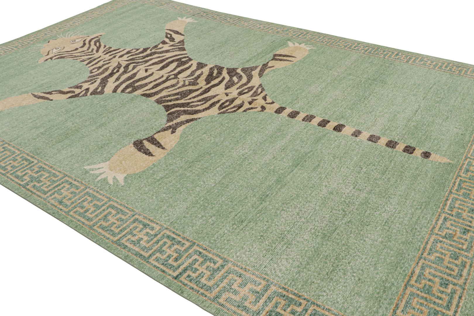 Modern Tiger Pictorial Rug