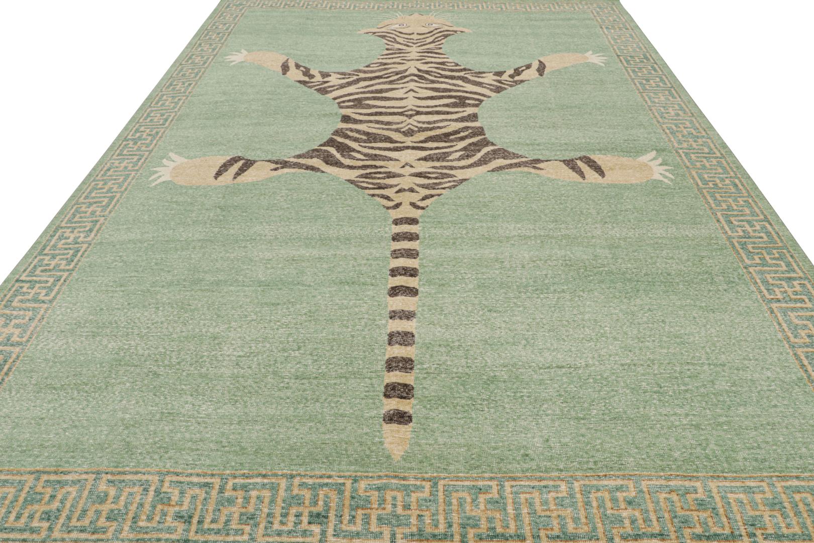 Modern Tiger Pictorial Rug