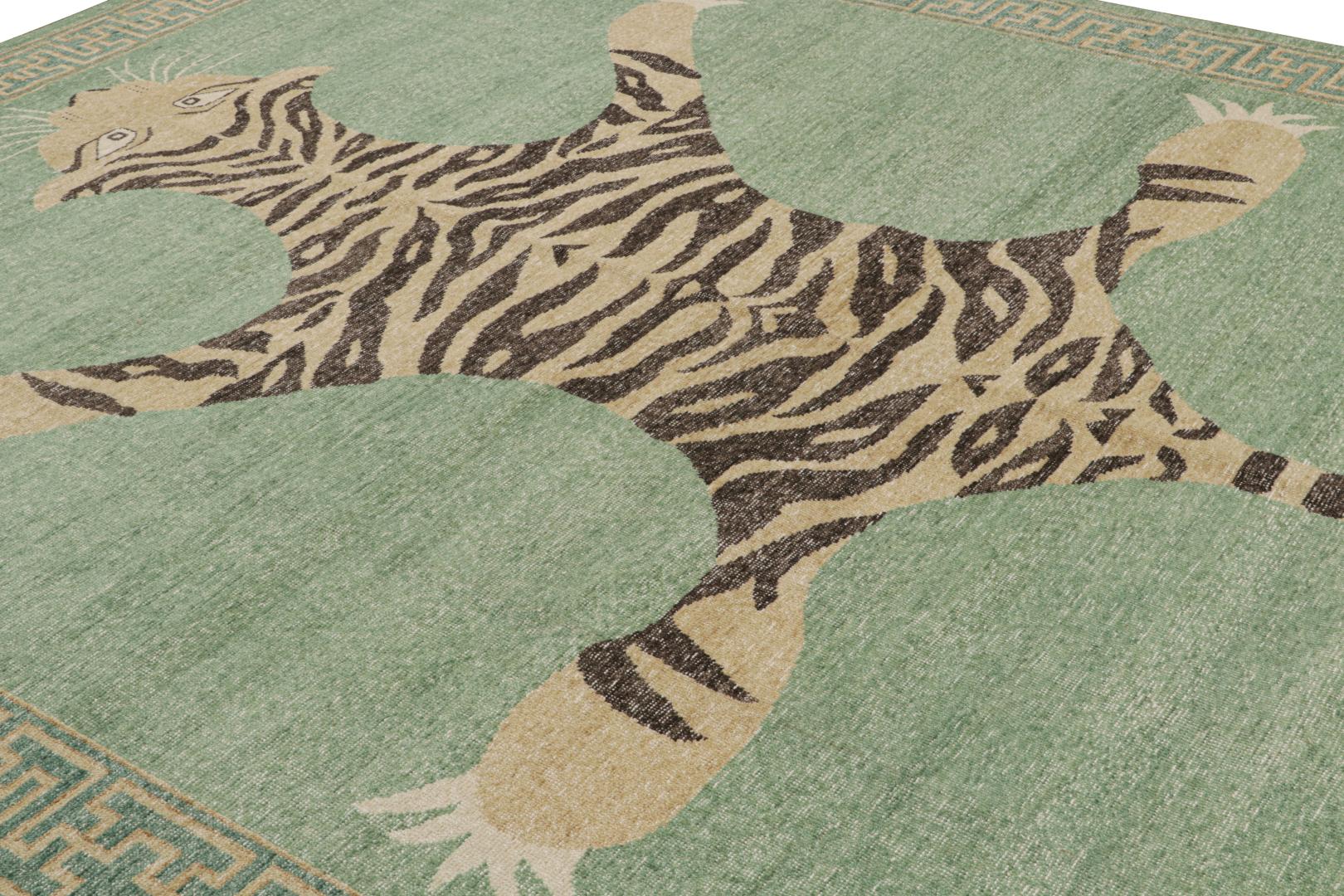 Modern Tiger Pictorial Rug