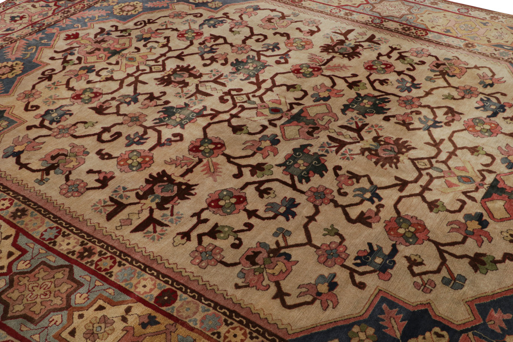 Rare hooked antique rug