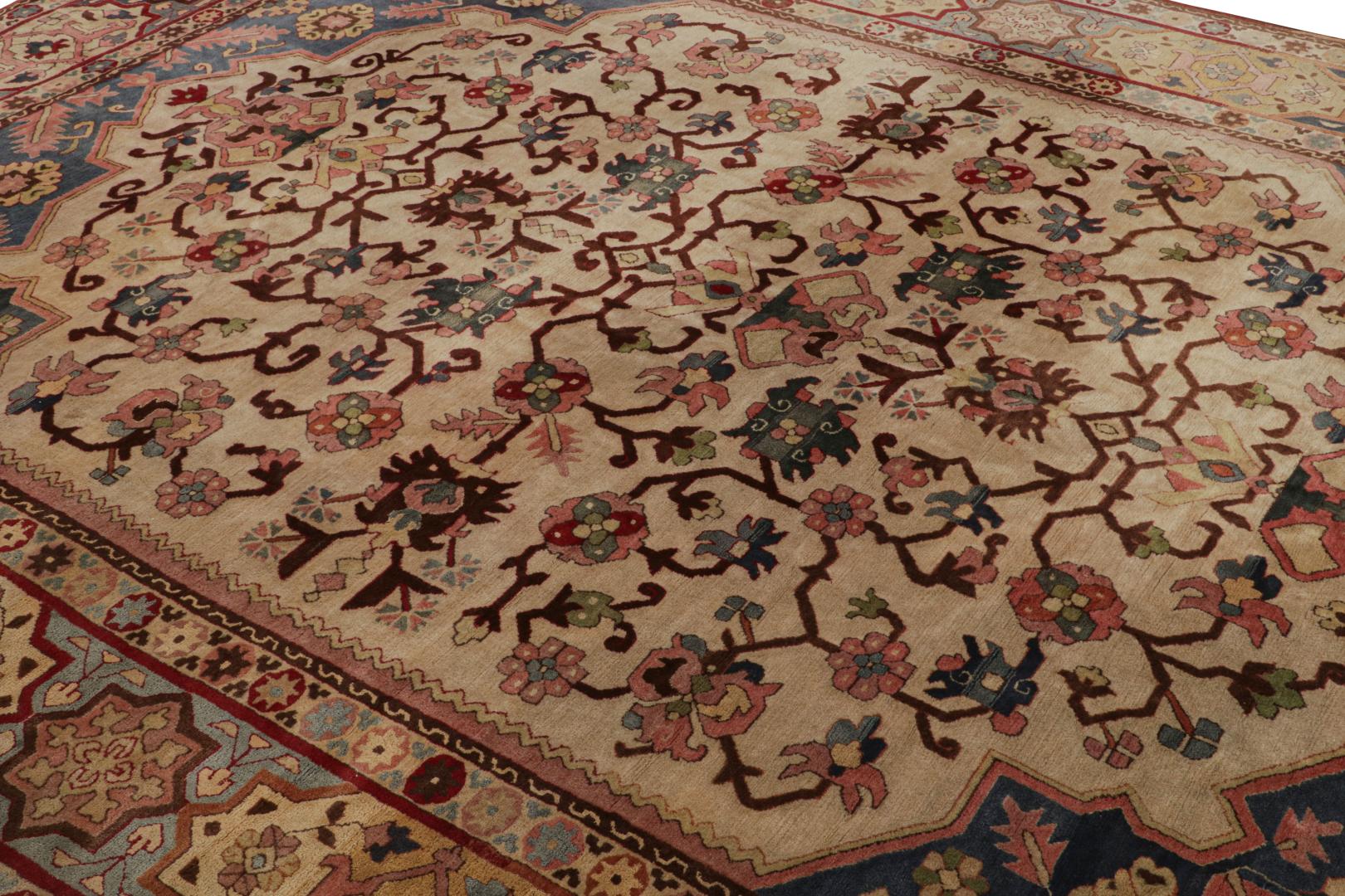 Rare hooked antique rug