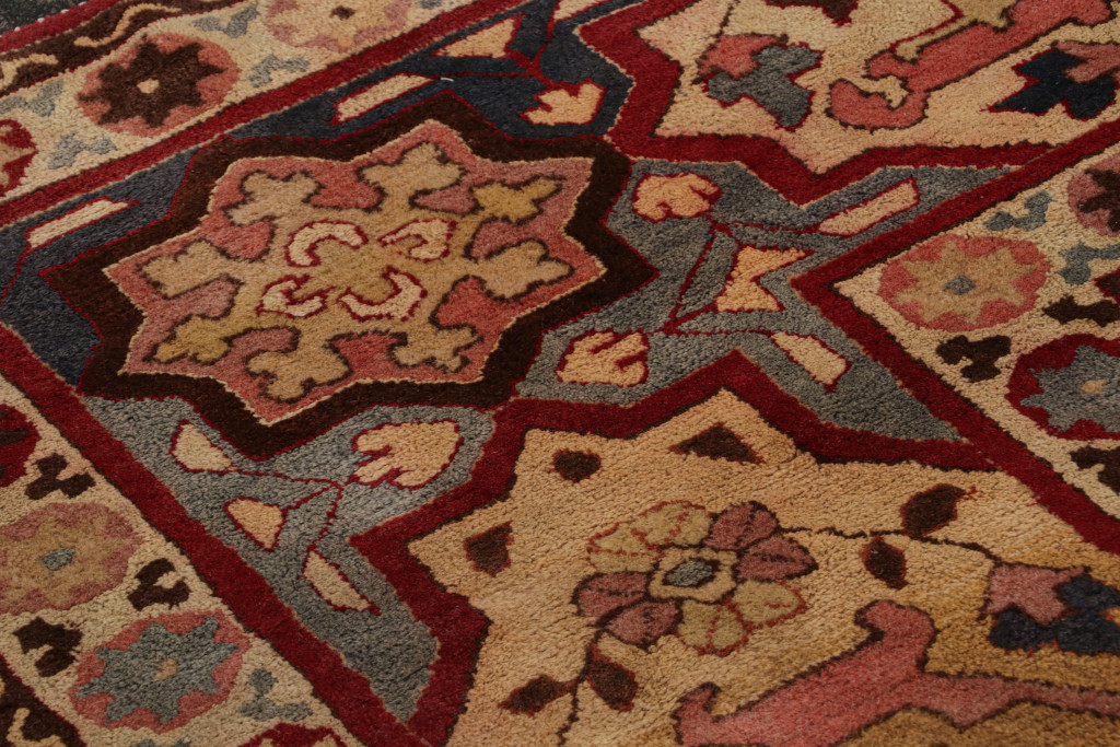 Rare hooked antique rug