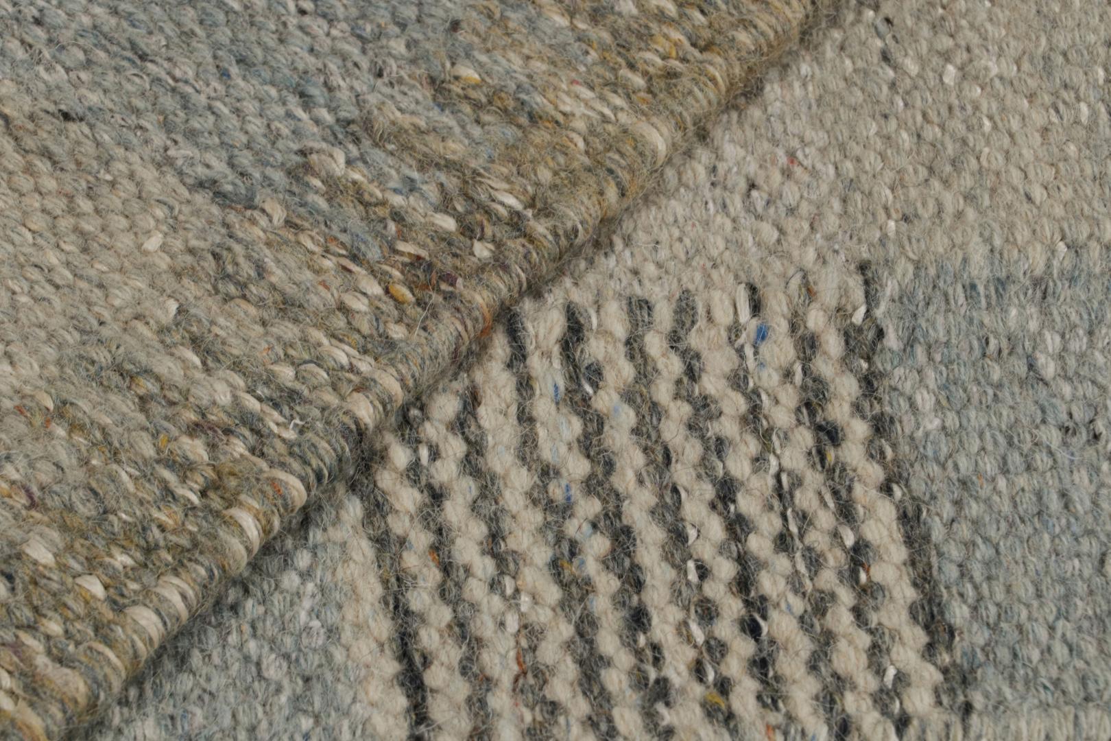 Scandinavian Rug with Geometric Patterns