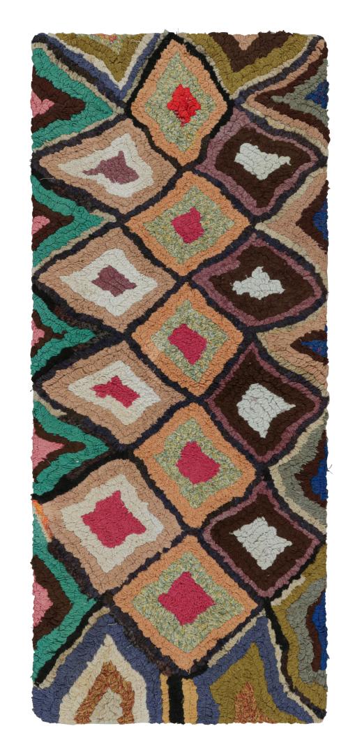 Vintage Azilal Moroccan Runner Rug