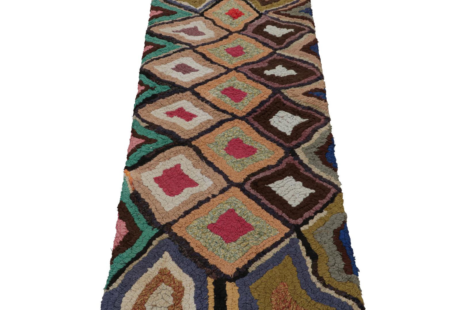 Vintage Azilal Moroccan Runner Rug