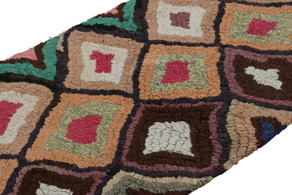 Vintage Azilal Moroccan Runner Rug