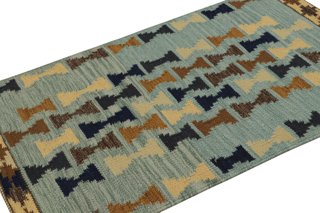 Scandinavian Scatter Rug with Geometric Patterns