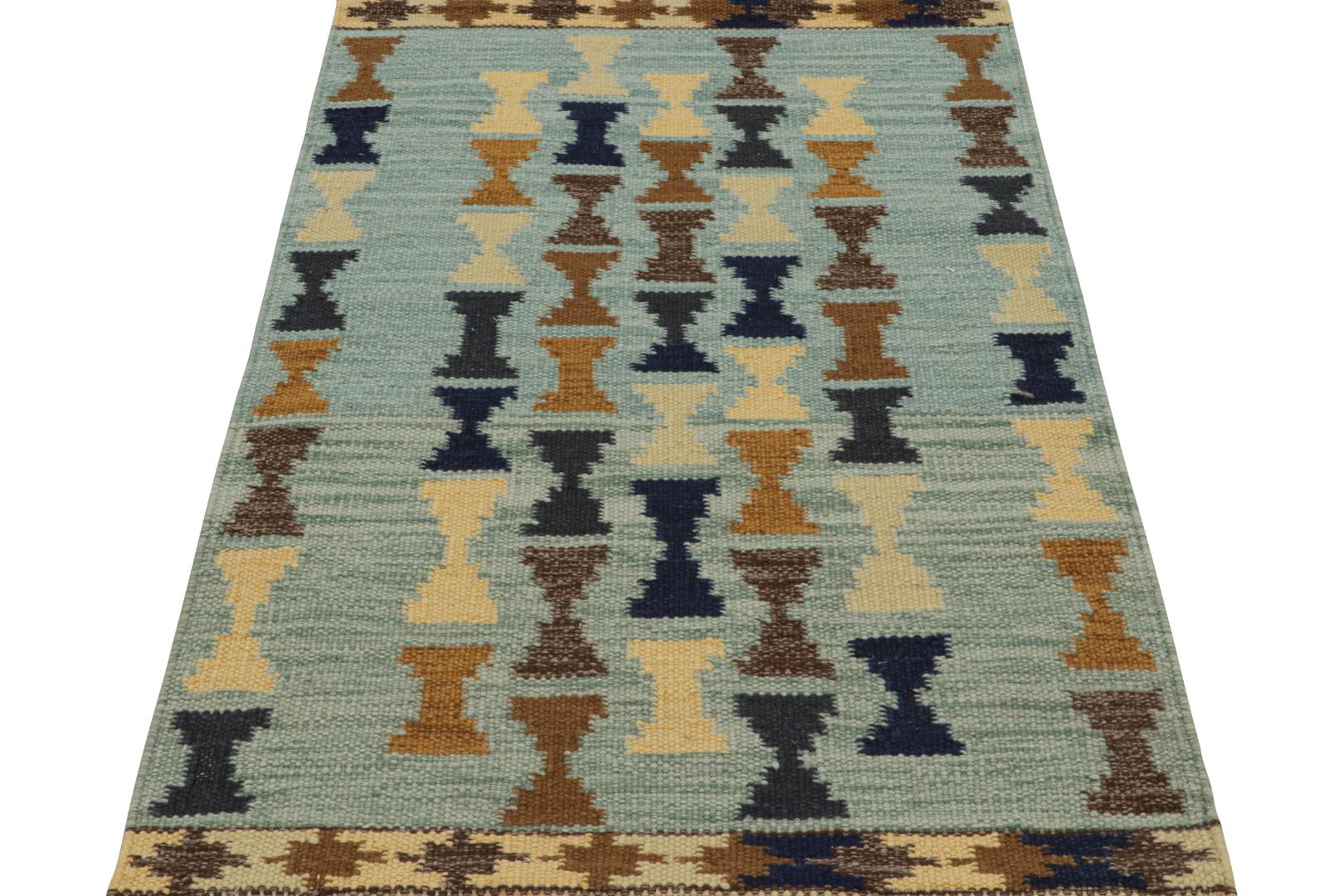 Scandinavian Scatter Rug with Geometric Patterns