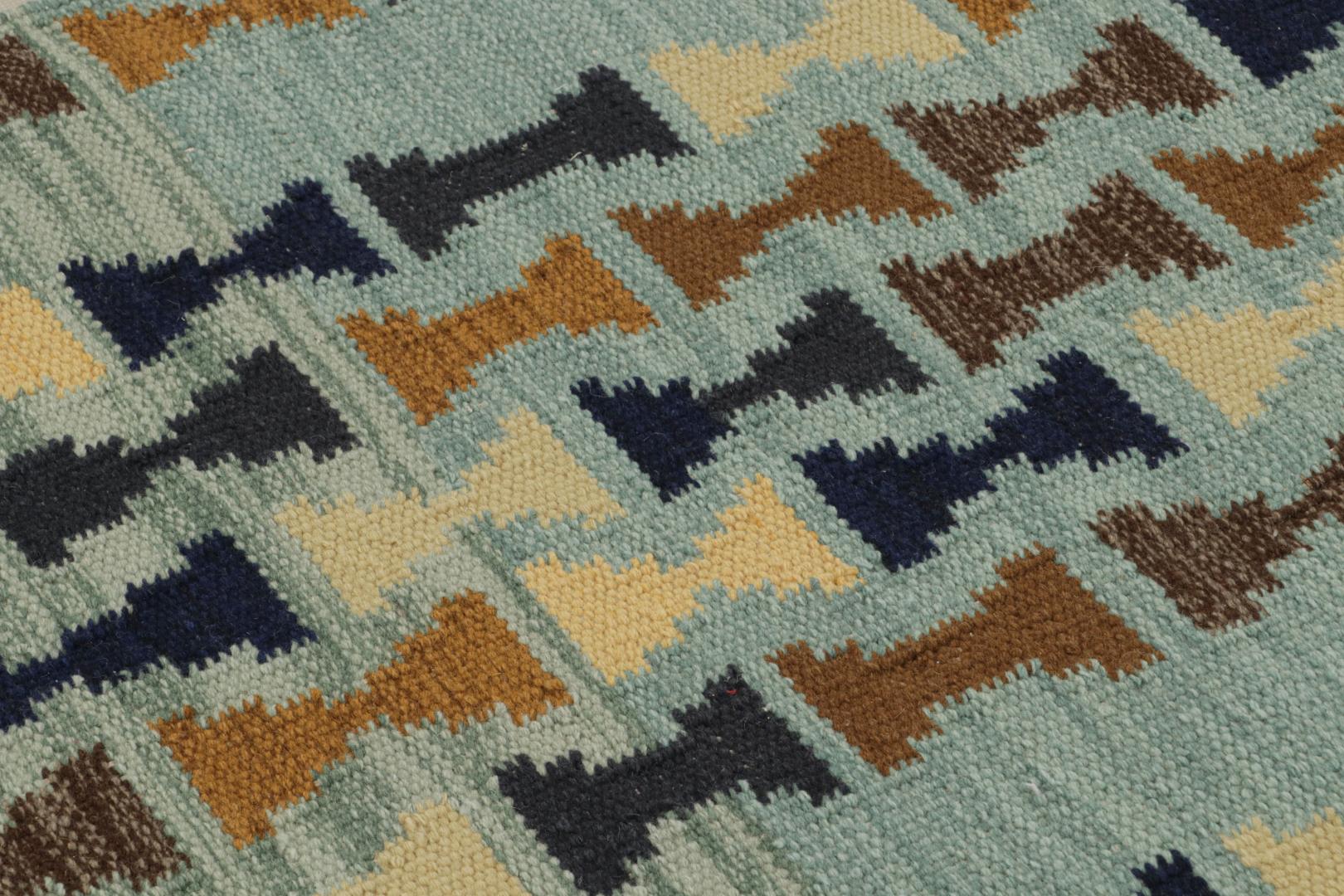 Scandinavian Scatter Rug with Geometric Patterns