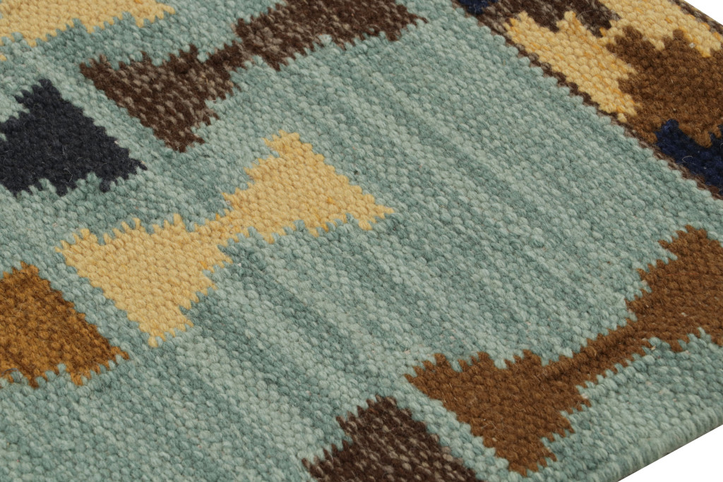 Scandinavian Scatter Rug with Geometric Patterns