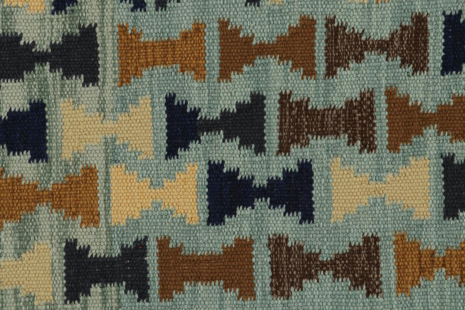 Scandinavian Scatter Rug with Geometric Patterns