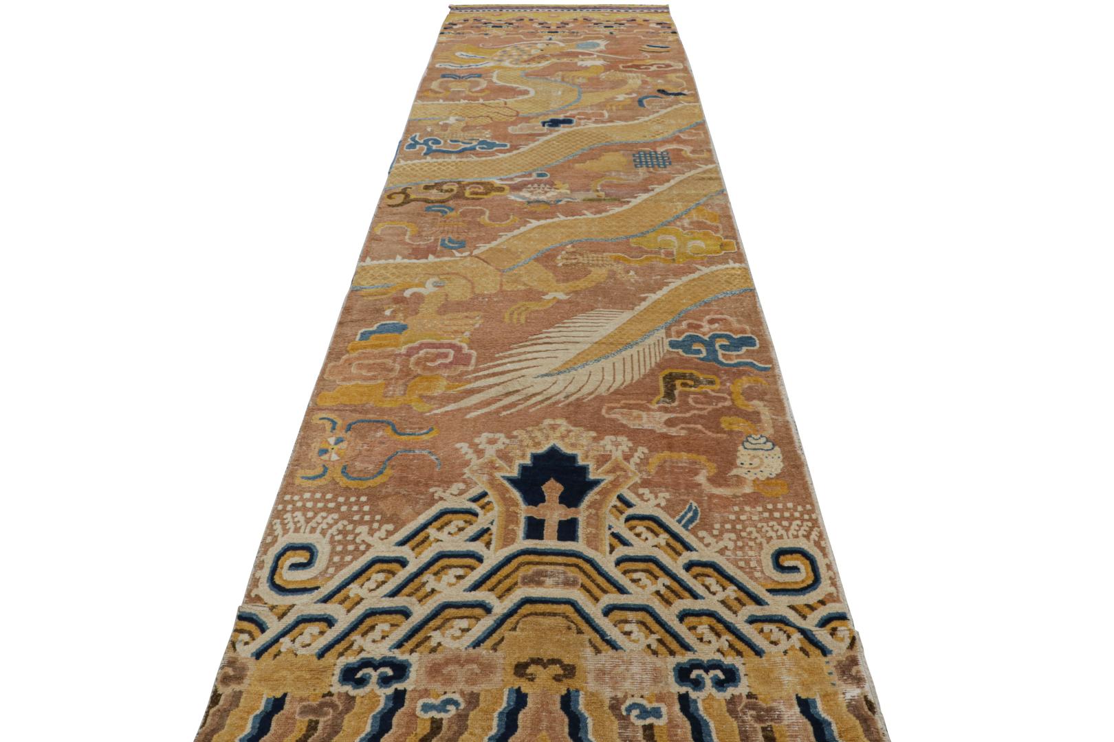 Antique Ningxia pillar rug