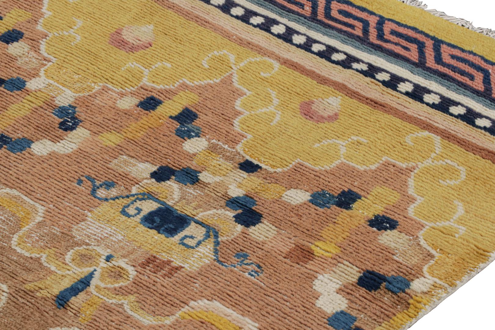 Antique Ningxia pillar rug