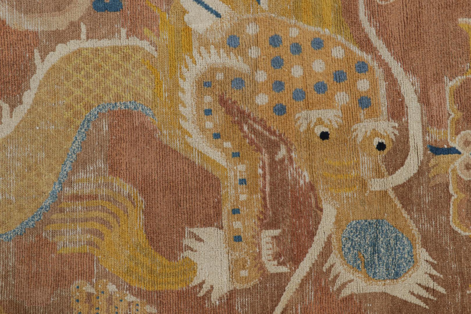 Antique Ningxia pillar rug